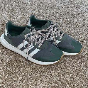 Adidas Three Stripe Olive Green Shoes